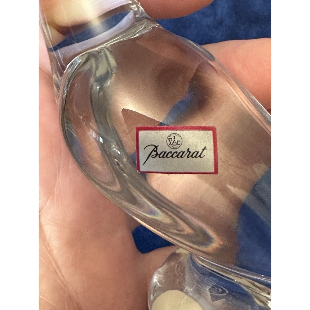 BACCARAT PARROT / 4 Inch Stunning French Crystal Figurine / Oiginal Sticker - Picture 5 of 10